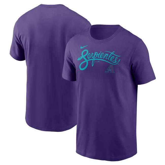 Men's Arizona Diamondbacks Purple 2025 City Connect Wordmark T-Shirt,We sell and wholesale Men's Arizona Diamondbacks Purple 2025 City Connect Wordmark T-Shirt on line form chian!